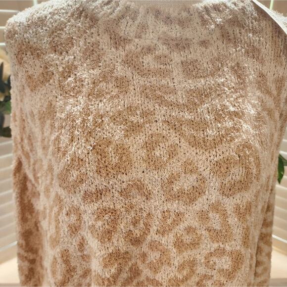 SALTWATER LUXE NEW COLOR SAND LEOPARD SWEATER SIZE XL - Picture 2 of 8